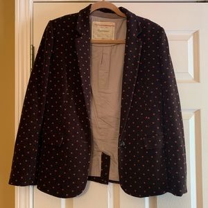 Brown and orange blazer by Cartonnier